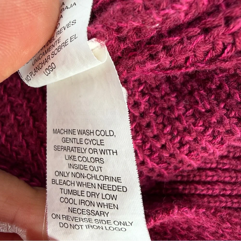 The Children’s Place Burgundy Lace-Up Shoulder Knit‎ Sweater 5/6